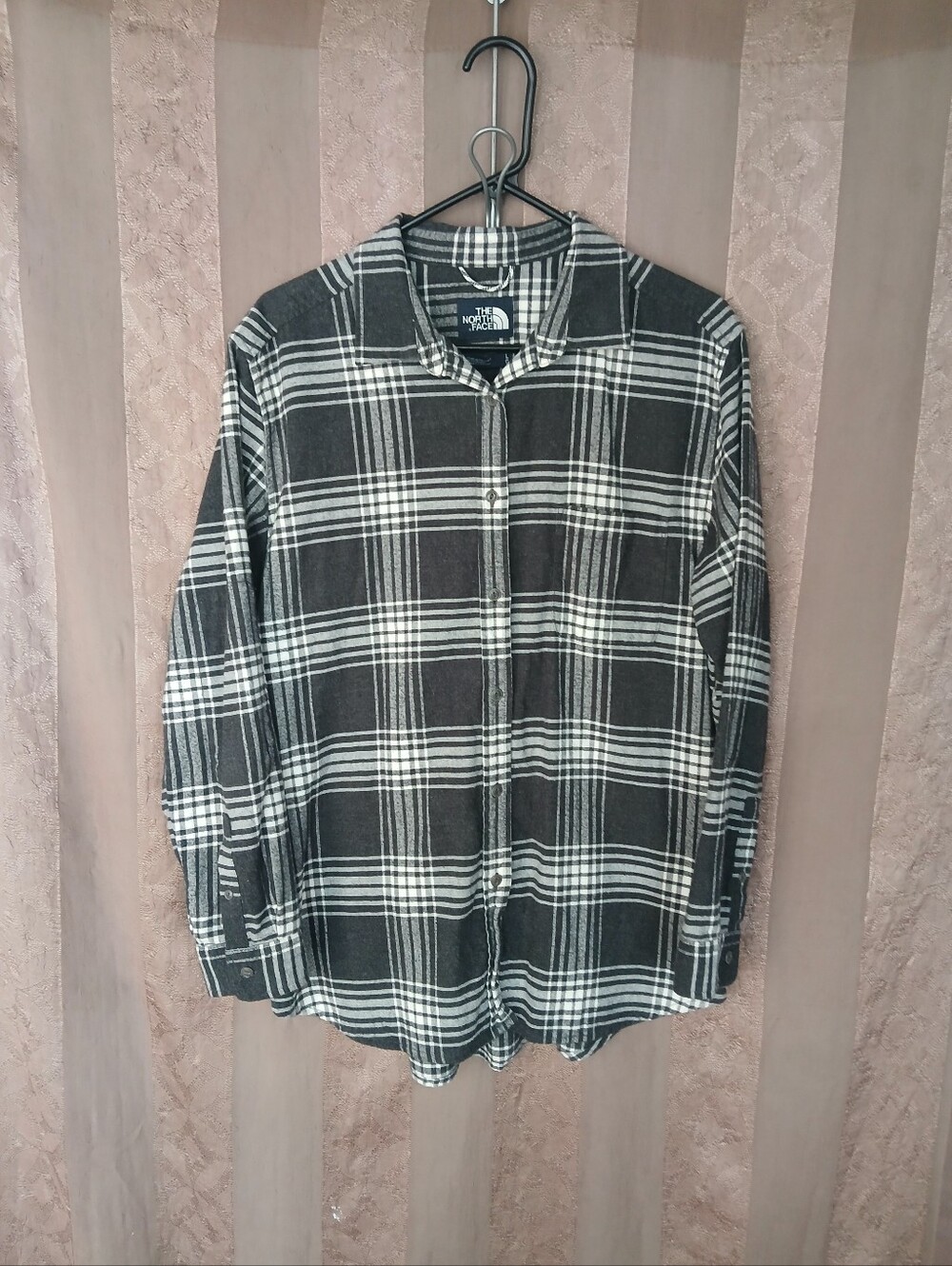 💎 The North Face Womem's Top Plaid Casual Button-Down Shirt 0475
